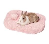Lit à lapin pour cage - 40 x 26 x 3 cm - Tapis de couchage en velours doux - Lavable - Pour hamsters, gerbilles, chinchillas - Literie confortable pour salon, chambre, bureau, bureau
