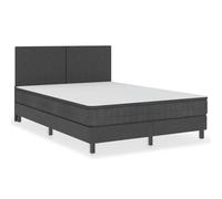 Cadre de Lit Tissu Gris 140 x 200 cm Modèle 1