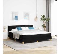 Lit à ressort LED avec matelas avec LED avec tête de lit tissu Moderne vidaXL vi