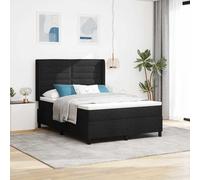 Lit à ressort LED avec matelas avec tête de lit tissu à ressorts Cadre vidaXL vi