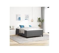 Vidaxl Lit À Ressort Léger Gris Clair 140x200 Cm Tissu En Corduroy