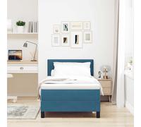 Lit à ressorts avec matelas avec matelas avec tête de lit tissu vidaXL vidaXL