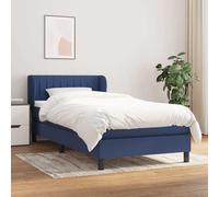 Sommier à Lattes de Lit avec Matelas Rembourré Taupe 90x200 cm Tissu vidaXL