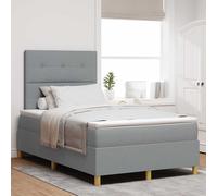 Lit à ressorts avec matelas avec tête de lit tissu Matelas Lit Réglable vidaXL v