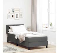 Lit à ressorts avec matelas avec tête de lit tissu Moderne contemporain vidaXL v
