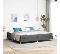 vidaXL Lit à ressorts Box Spring avec matelas tissu Chic Mobilier moderne