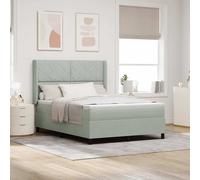 Lit à ressorts avec tête de lit Velours Mobilier de chambre vidaXL vidaXL