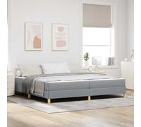 Lit à ressorts tissu de chambre Matelas Box Spring Mobilier moderne vidaXL vidaX