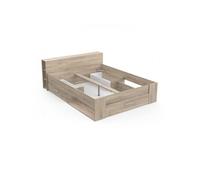 Demeyere Lit adulte 160 200 cm Chene Kronberg O ygene Gris