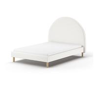 Vipack Moon Lit 140x200 Blanc Bouclé