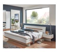 Lit adulte double 180x200 cm King Size + 2 chevets - Longueur 292 x Profondeur 210 x Hauteur 85 cm