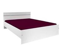 Parisot Lit adulte contemporain BOSTON – Décor blanc – 140 x 190 cm