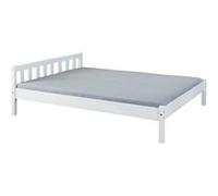 Lit adulte pin massif blanc Irma 140x200 cm Blanc G