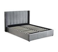 Lit Adulte Sommier Relevable "Fady" 160x200cm Gris