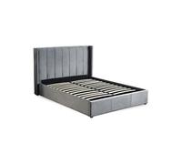 Lit Adulte Sommier Relevable "Fady" 160x200cm Gris