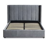 Lit Adulte Sommier Relevable "Fady" 180x200cm Gris