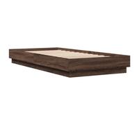 Vidaxl Cadre De Lit Chêne Marron 90x200 Cm Bois D'ingénierie Marron