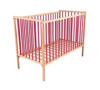 Lit En Bois 60x120 Cm Arthur Hybride Fuchsia - Combelle