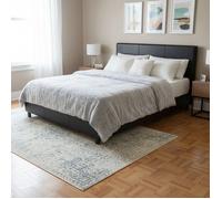 Lit Atlanta 160x200 + 1 sommier/Noir