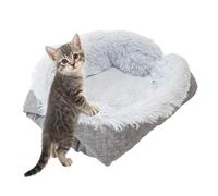 Lit auto-chauffant pour chien - 61 x 50,8 cm - Grande toile en peluche - Tapis doux et lavable pour chat - Confort d'hiver - Grand accessoire de tapis pliable pour animaux de compagnie - Protection du