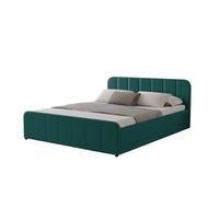 Concept Usine Lit Tampa 2 places 160x200 cm Coffre de rangement Velours vert