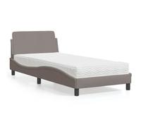 Lit avec Matelas Rembourré Adulte Chambre à Coucher Intérieur Tissu vidaXL