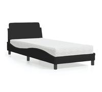 Lit avec Matelas Rembourré Adulte Chambre à Coucher Intérieur Tissu vidaXL