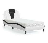 Lit avec Matelas Rembourré Double Adulte Gris 120x200 cm Similicuir vidaXL