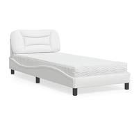 Lit avec Matelas Rembourré Meuble Adulte Chambre Intérieur Similicuir vidaXL