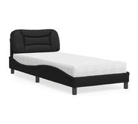 Lit avec Matelas Rembourré Meuble Adulte Chambre Intérieur Similicuir vidaXL
