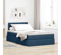 vidaXL Lit avec rangement et matelas – Bois d'ingénierie ingénieux – Gris clair 120 x 200 cm