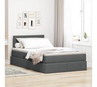 Lit avec rangement et matelas avec matelas Bois d'ingénierie ingénieux vidaXL vi