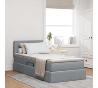 Lit avec rangement et matelas avec matelas Bois d'ingénierie ingénieux vidaXL vi