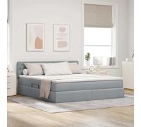 Lit avec rangement et matelas avec matelas Bois d'ingénierie ingénieux vidaXL vi