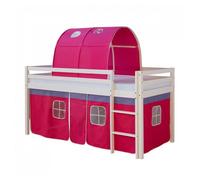 Lit Avec Rideaux Et Tunnel Rose