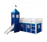 Lit Avec Toboggan Et Tour - Bleu