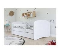 Lit babydreams 2 blanc uni tiroir et matelas inclus 180/80 Blanc G