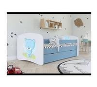 Lit babydreams bleu ourson bleu sans tiroir, sans matelas 140/70