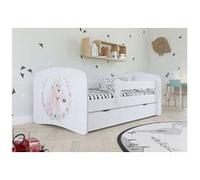 Lit babydreams, cheval blanc, sans tiroir, matelas 160/80