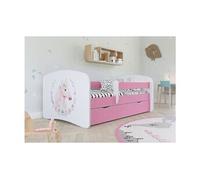 Lit babydreams cheval rose sans tiroir, sans matelas 140/70