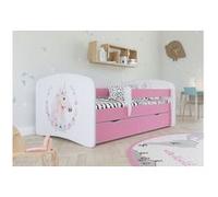 Lit babydreams cheval rose sans tiroir, sans matelas 180/80