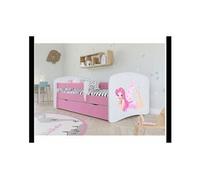 Lit babydreams fée rose à oreilles sans tiroir sans matelas 180/80