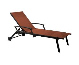 Lit bain de soleil Proloisirs Florence - Graphite / Sienne