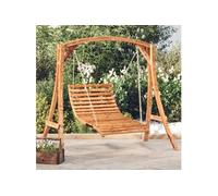 Lit balançoire bois massif d'épicéa avec finition en teck 3200615