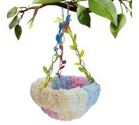 Lit balançoire en forme de conure - Hamac en peluche pour perroquet - Pour perruches, calopsittes, cacatoès, pinsons, conures