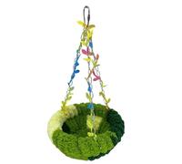 Lit balançoire en forme de conure - Hamac en peluche pour perruches, cacatoès, pinsons, conures
