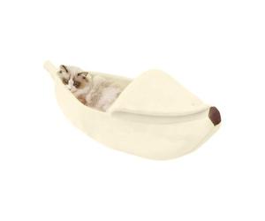 Lit banane pour chat, lit banane pour chien pour | Dormir Lit grotte pour chats et bananes en peluche douce et comment