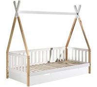 FLITT - Lit Banquette 90x200cm Forme Tipi avec Tiroir Blanc - Altobuy Blanc