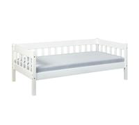 Lit Banquette SINTRO 90X200 Vernis Blanc Blanc