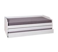 Lit Banquette Enfant Bois "Axel" 90x200cm Blanc